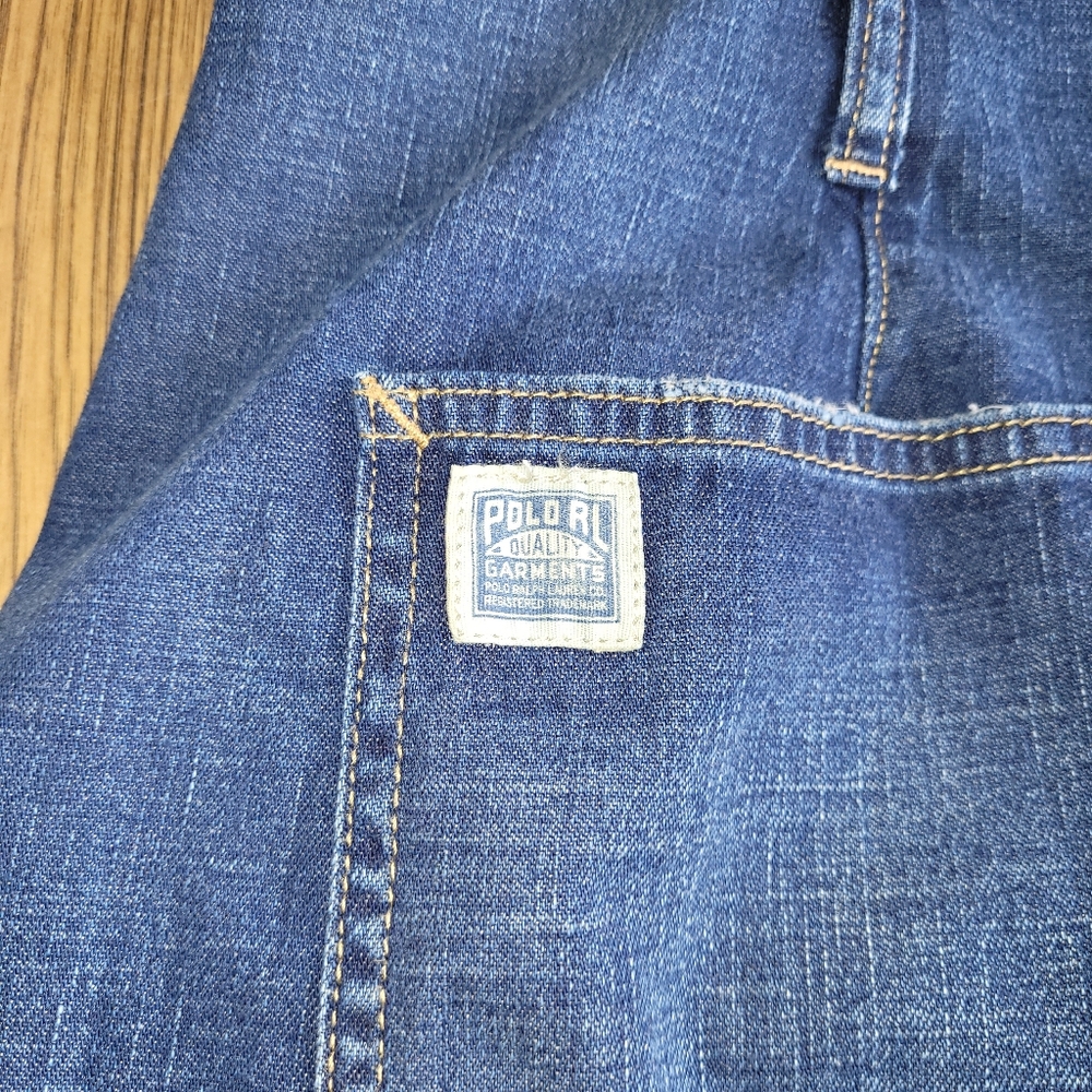 Vintage polo ralph lauren high waist button up wide leg jeans
